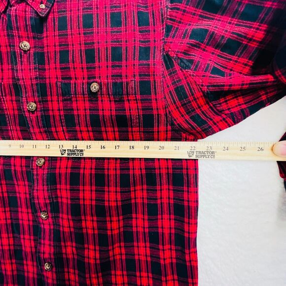Duluth Trading Free Swingin Flannel 52007 Relaxed Fit Button Down Mens Sz Medium - Picture 6 of 11